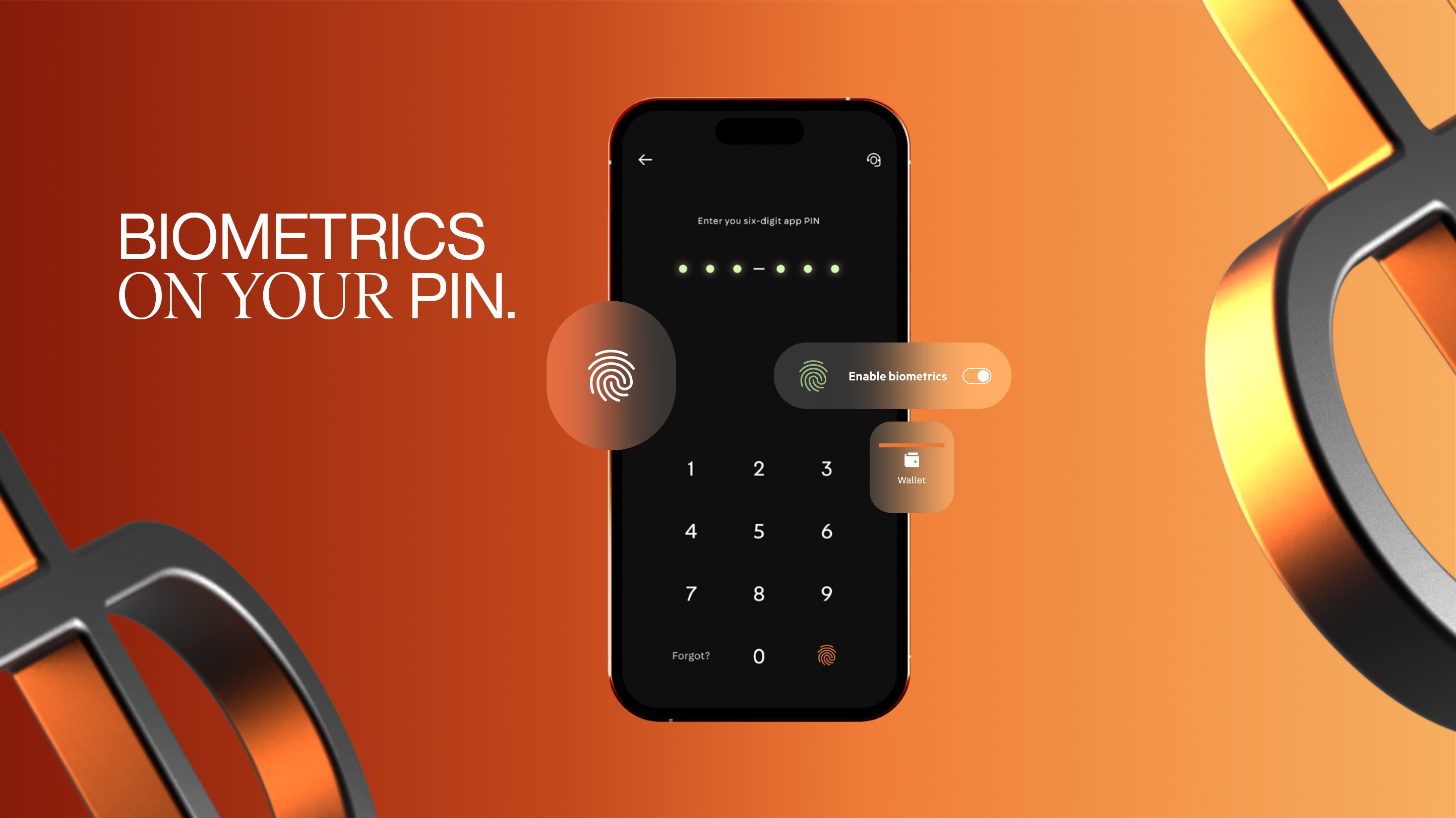 Biometircs on your pin